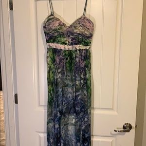 Aidan Mattox Multi-colored High-low dress-like new
